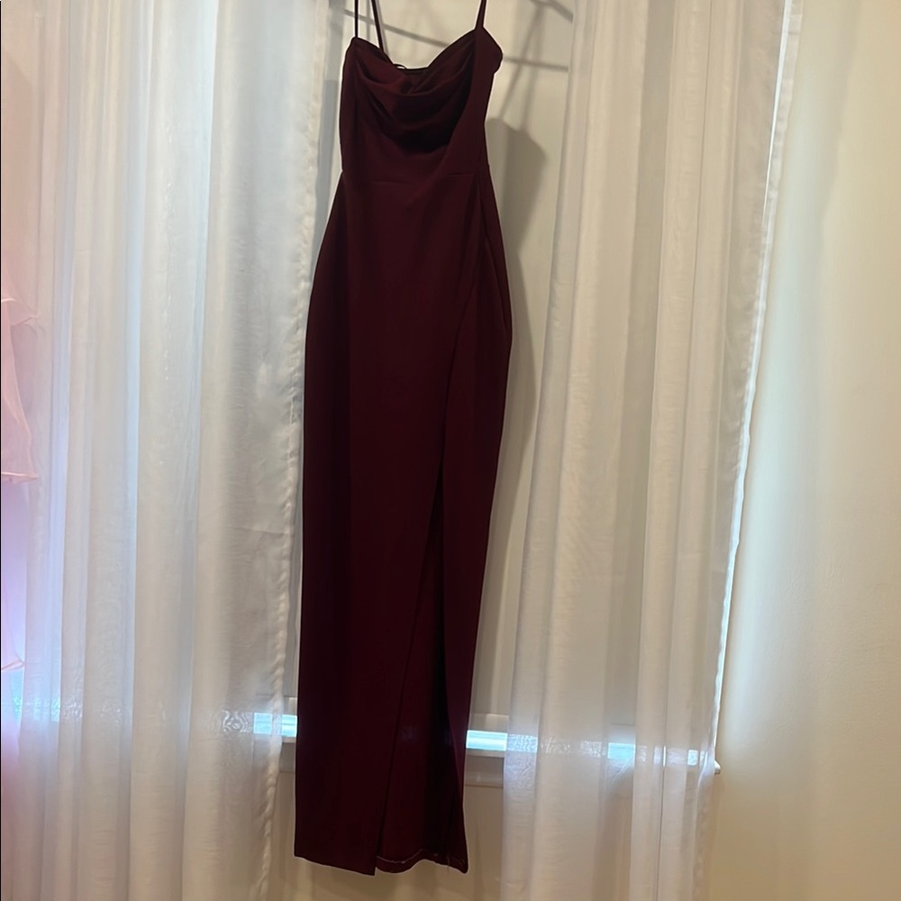 Windsor Red Slip Maxi Dress Spaghetti Strap Cocktail